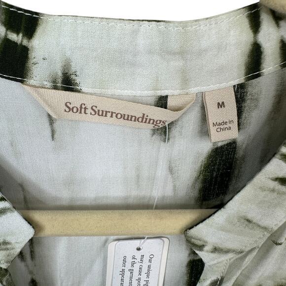 Soft Surroundings Melody Midi Dress Size Medium Tie dye Pockets New - Picture 6 of 8